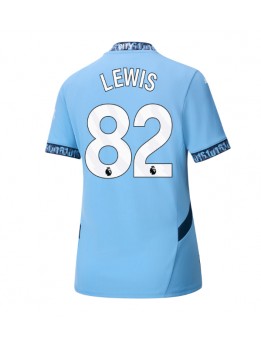 Manchester City Rico Lewis #82 Zenski Domaci Dres 2024-25 Kratak Rukavima